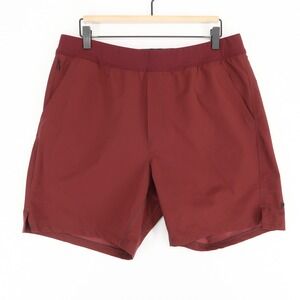 Public Rec Flex Short‎ Mens 36 Maroon Stretch Athletic Training
